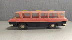 Vintage Soviet toy bus with wrap-around windshield and roof skylights