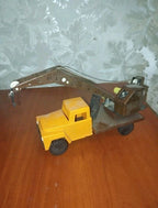 Soviet toy car crane with rotating boom and original hook