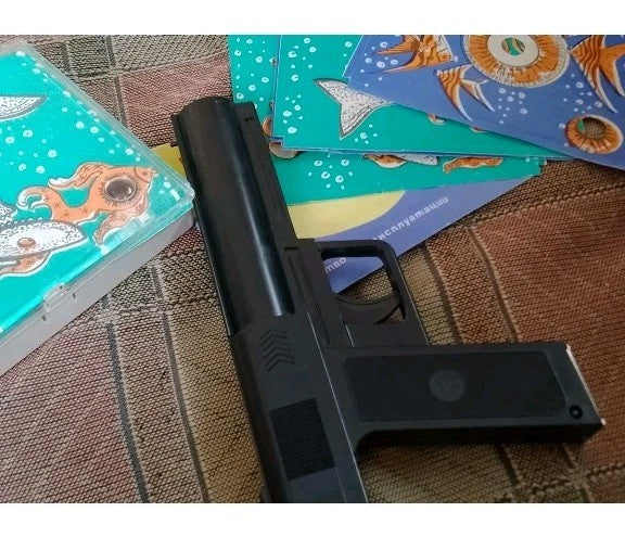 Light shooting range toy target with shark, jellyfish and fish design – detail 6