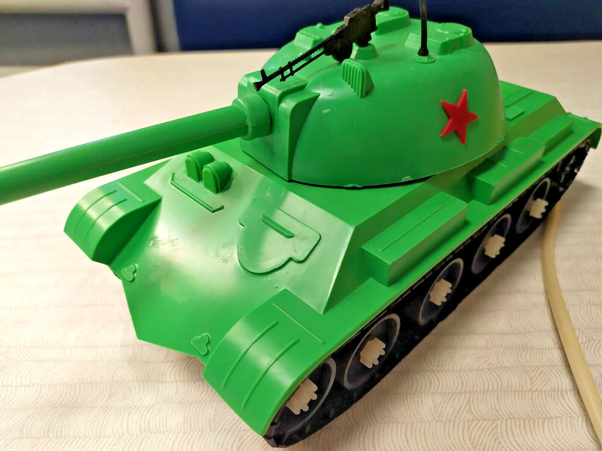 Toy tank manual with factory stamps and technical details
