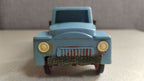 Old Soviet tin toy truck side view showing rolling wheels – detail 12