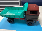 Old Soviet toy dump truck with body raised by hand – detail 9