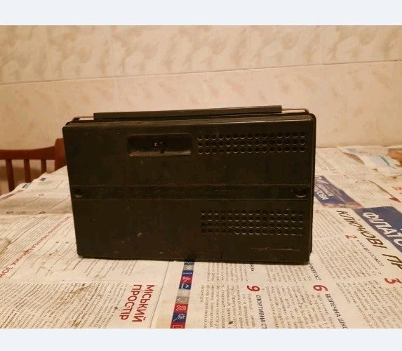 USSR radio with Olympic logo on the front grille