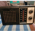 Soviet transistor radio Kvarz-404, portable LW/MW receiver with tuning and volume knobs