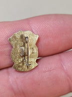 Soviet labor badge back side for a badge collection