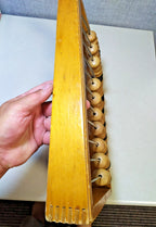 Soviet wooden abacus measured at approx. 40 x 26 cm