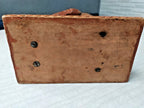 Hand-carved brown bear with textured fur finish on wooden base – detail 5