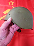 SSh-40 Soviet steel helmet, WWII era, size 1, shown from the side