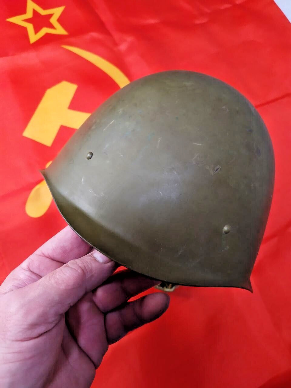 Original USSR steel helmet interior with size 1 – detail 6