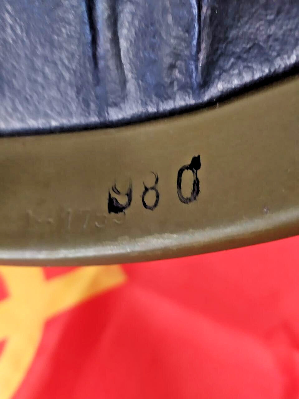 Original USSR steel helmet interior with size 1 – detail 9
