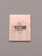 Metal and enamel Suzdal souvenir pin from the USSR, front view