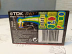 Back of the factory sealed TDK cassette showing item code D-60EB