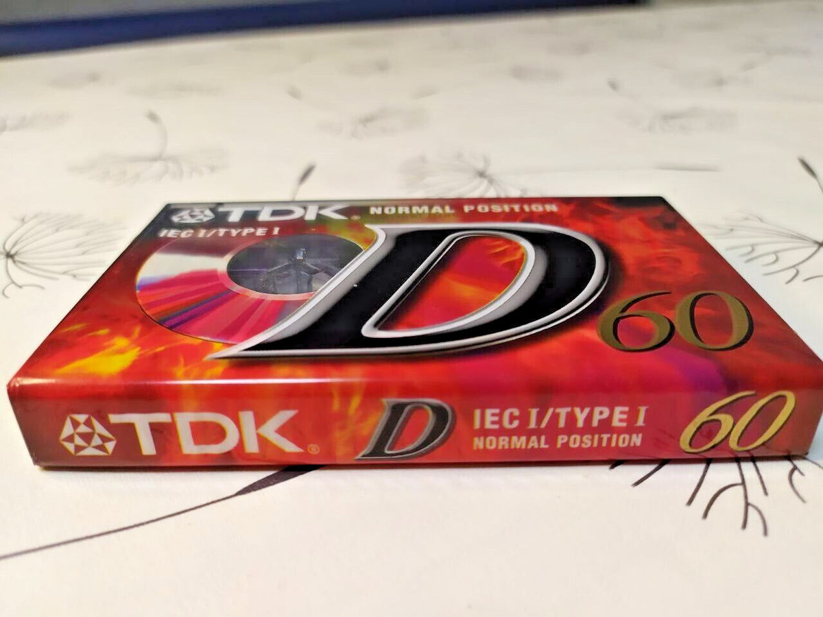 Blank cassette tape TDK Dynamic D60 with Fire / Lava wrap design – detail 5