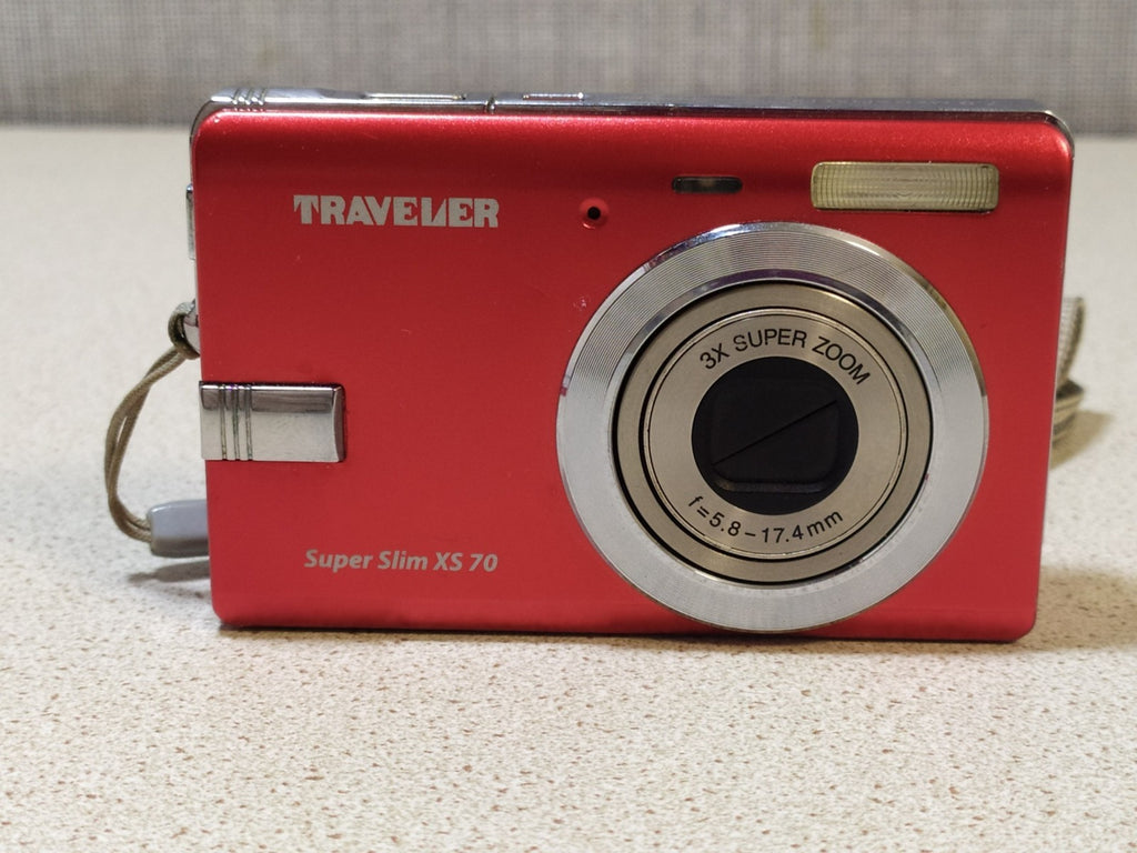 Vintage digital camera Traveler XS 70 with 3x zoom lens extended – detail 14