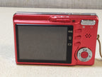 LCD screen with black dots on the red compact digital camera – detail 15