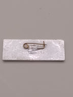 Vintage USSR aviation pin with Tu-144 airliner, front view