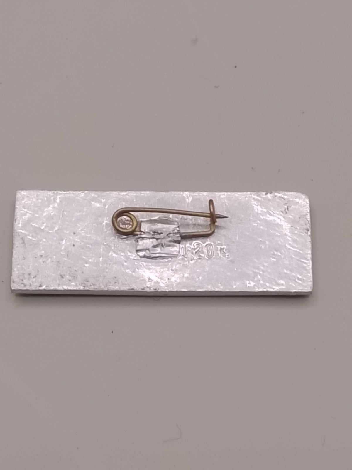 Vintage USSR aviation pin with Tu-144 airliner, front view