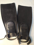 Turist Soviet diving fins in black rubber made in Kiev