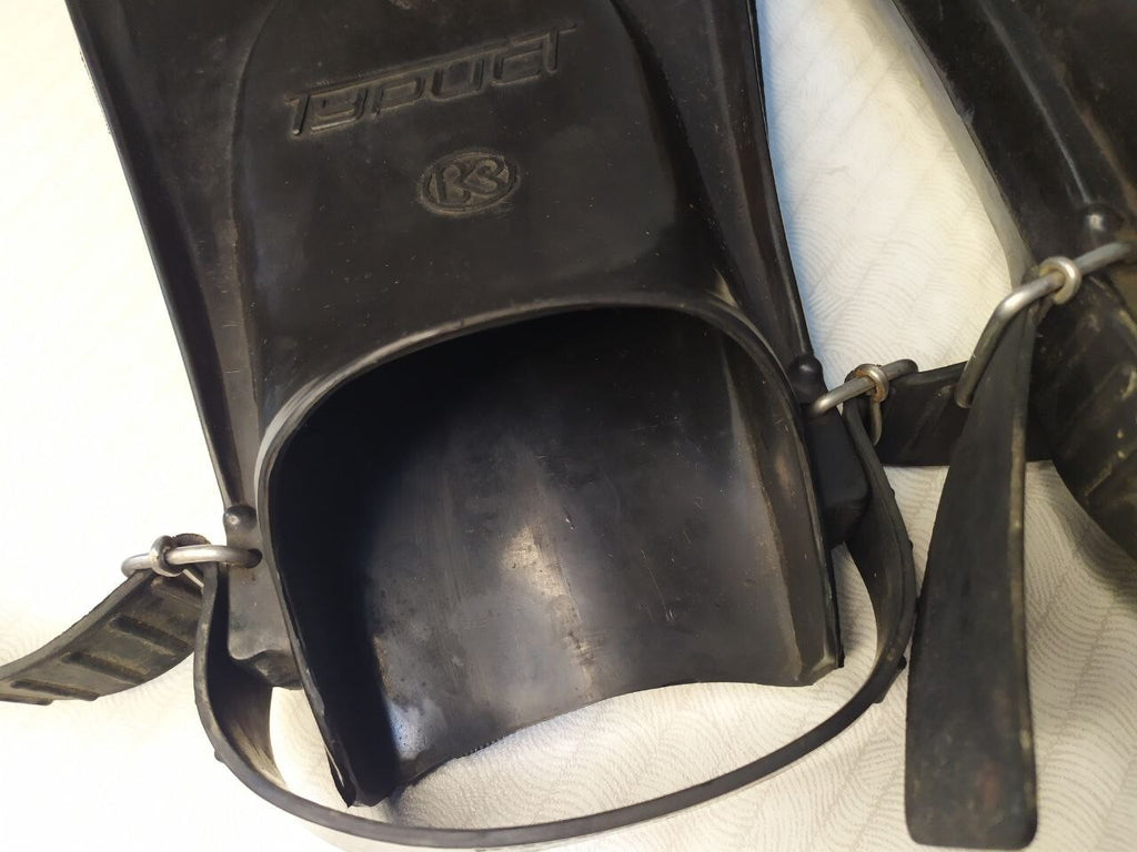Back of Soviet diving fin with GOST standard and size range 280-315 – detail 13