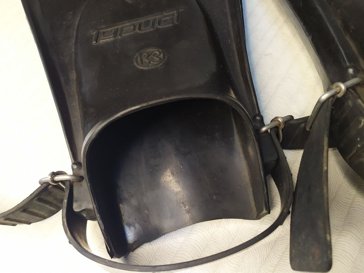 Back of Soviet diving fin with GOST standard and size range 280-315 – detail 13