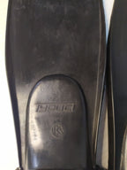 Turist brand name and KR factory logo embossed on the fin