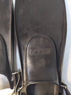 Back of Soviet diving fin with GOST standard and size range 280-315