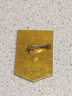 Old Soviet shock worker pin reverse