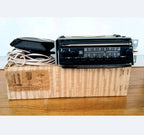 Soviet car radio Ural-Avto-2, grey and black body with Cyrillic lettering