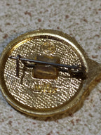 Vintage Soviet 1917 pin with hammer and sickle on the front – detail 5