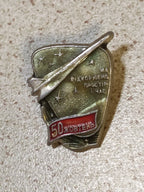 USSR aircraft pin badge We Conquer Space and Time for the 1967 October anniversary