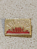 Vintage USSR badge with cruiser Aurora for 50 years of the October Revolution 1917-1967