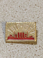 Vintage USSR badge with cruiser Aurora for 50 years of the October Revolution 1917-1967