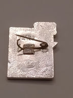 Soviet Kyiv Hero City enamel pin, front view