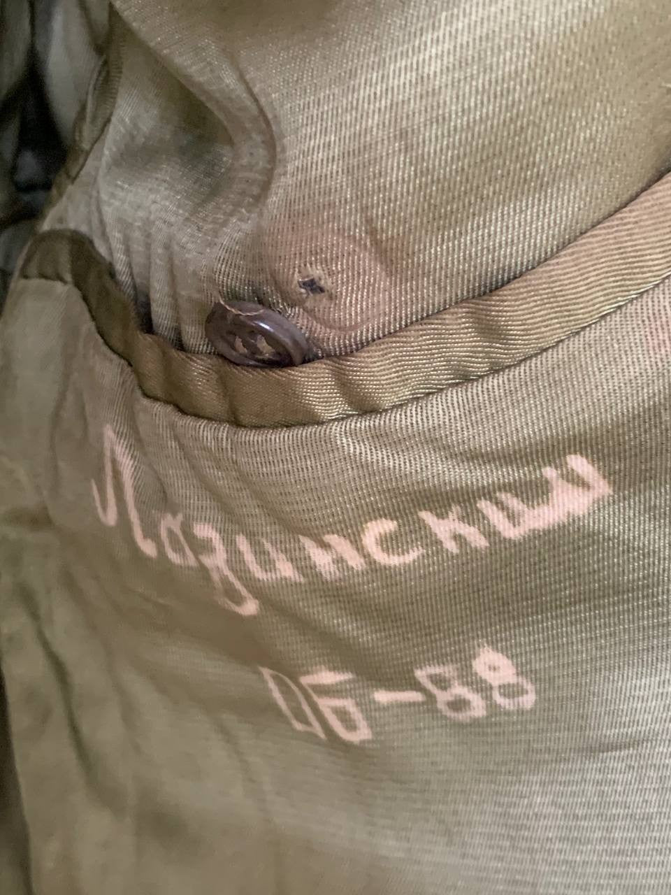 Soviet soldier jacket, close-up of the collar and buttons – detail 9