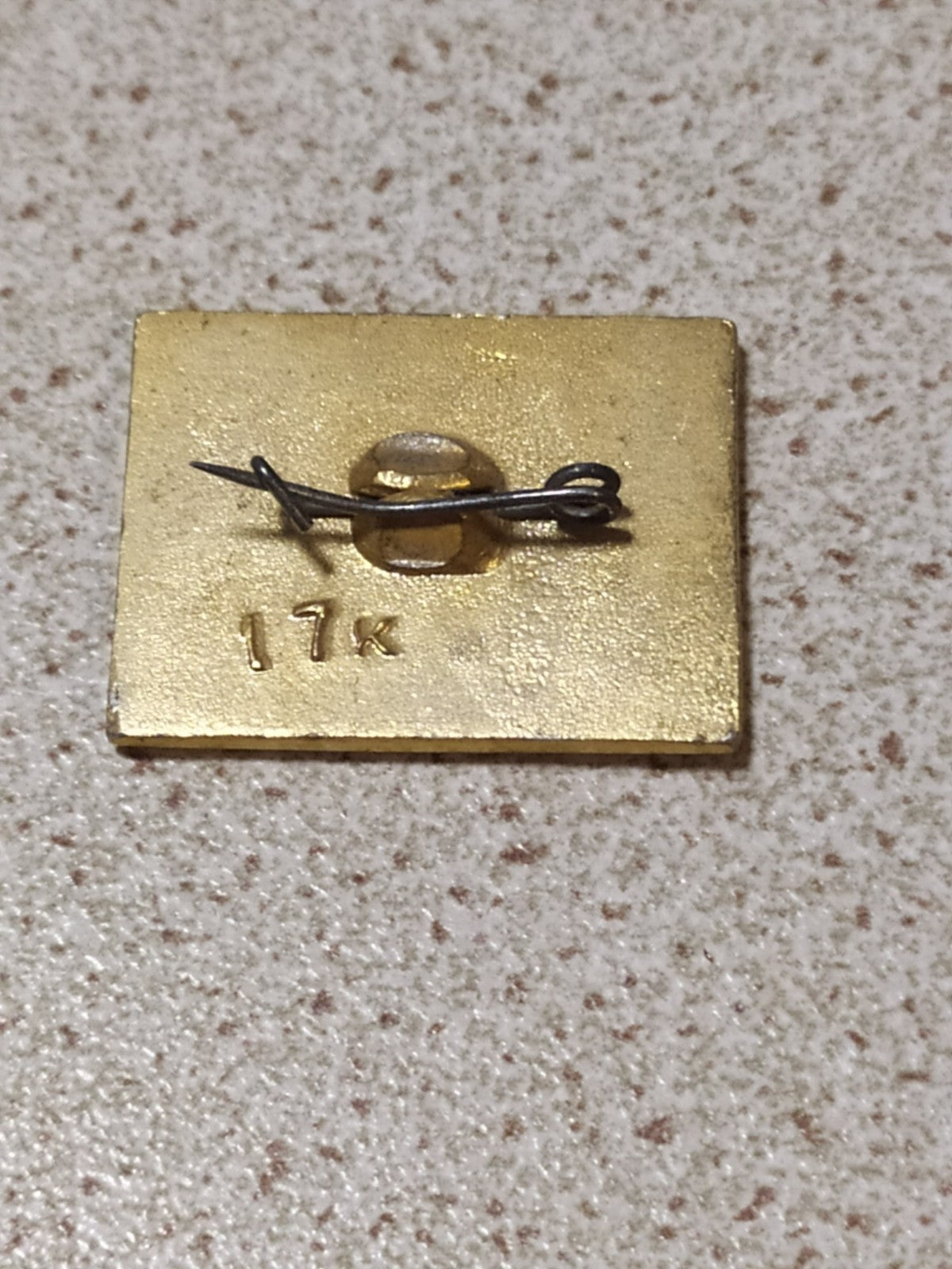 Moldavian SSR 50 years pin with red enamel, front view – detail 5