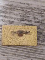 Soviet 60 years of October pin with hammer and sickle – detail 5