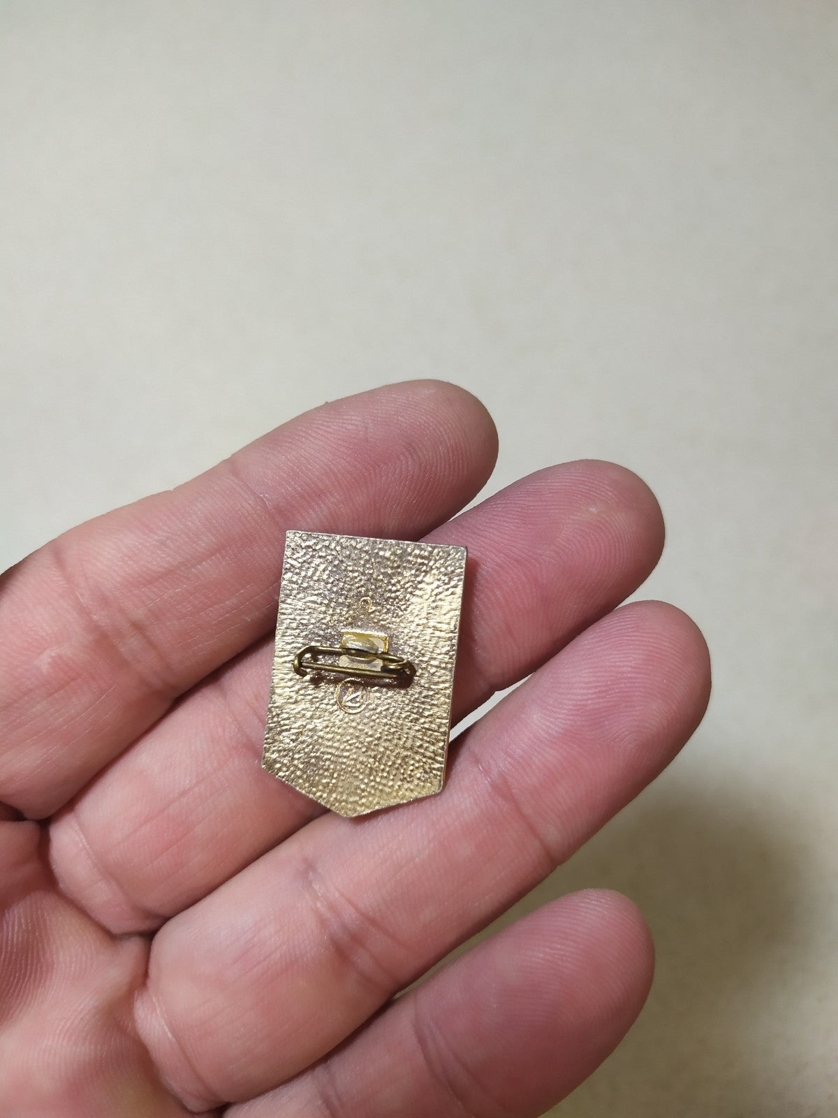 Reverse side of old Soviet Communist Labor badge