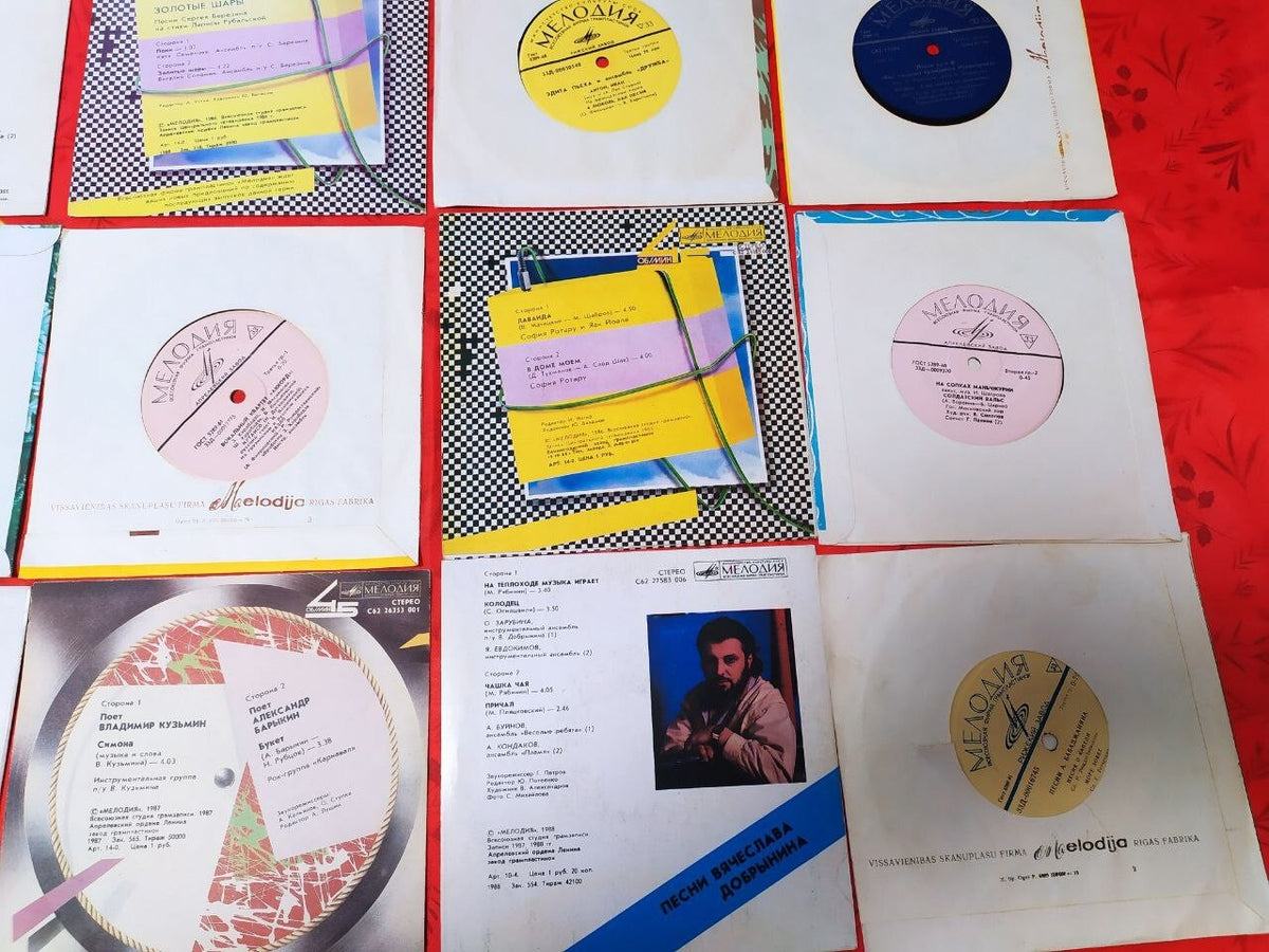 Vyacheslav Dobrynin Melodiya EP in blue cover – detail 8