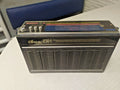 VEF Spidola 230-1 Soviet radio with black plastic case and chevron speaker grilles