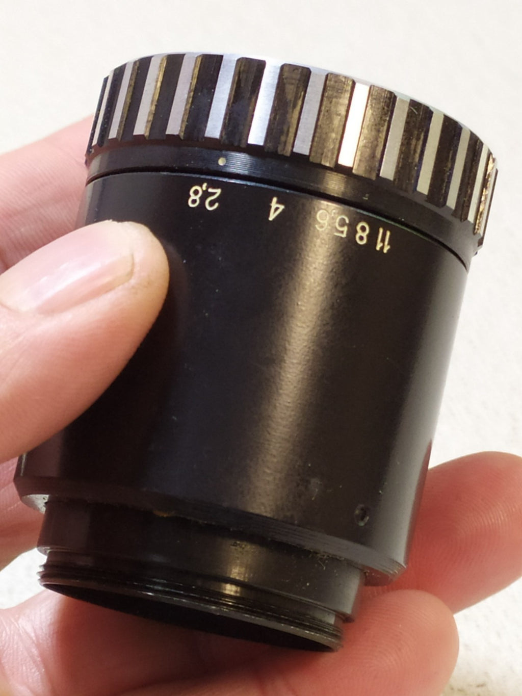 M39 macro lens Vega-11U aperture ring and serial number N8902449 – detail 6