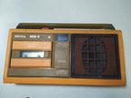 Vesna 309-2 Soviet cassette recorder in orange and brown plastic casing