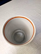 Hand-painted floral pattern and gold banding on the porcelain vase – detail 6