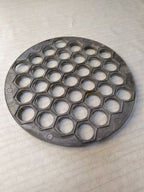Aluminum Ukrainian dumpling maker mold seen from above – detail 5