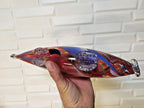 Glass fish figurine side view standing on two glass fin feet – detail 6