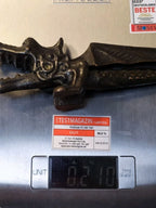 Winged dragon decor piece with dark aged patina – detail 12