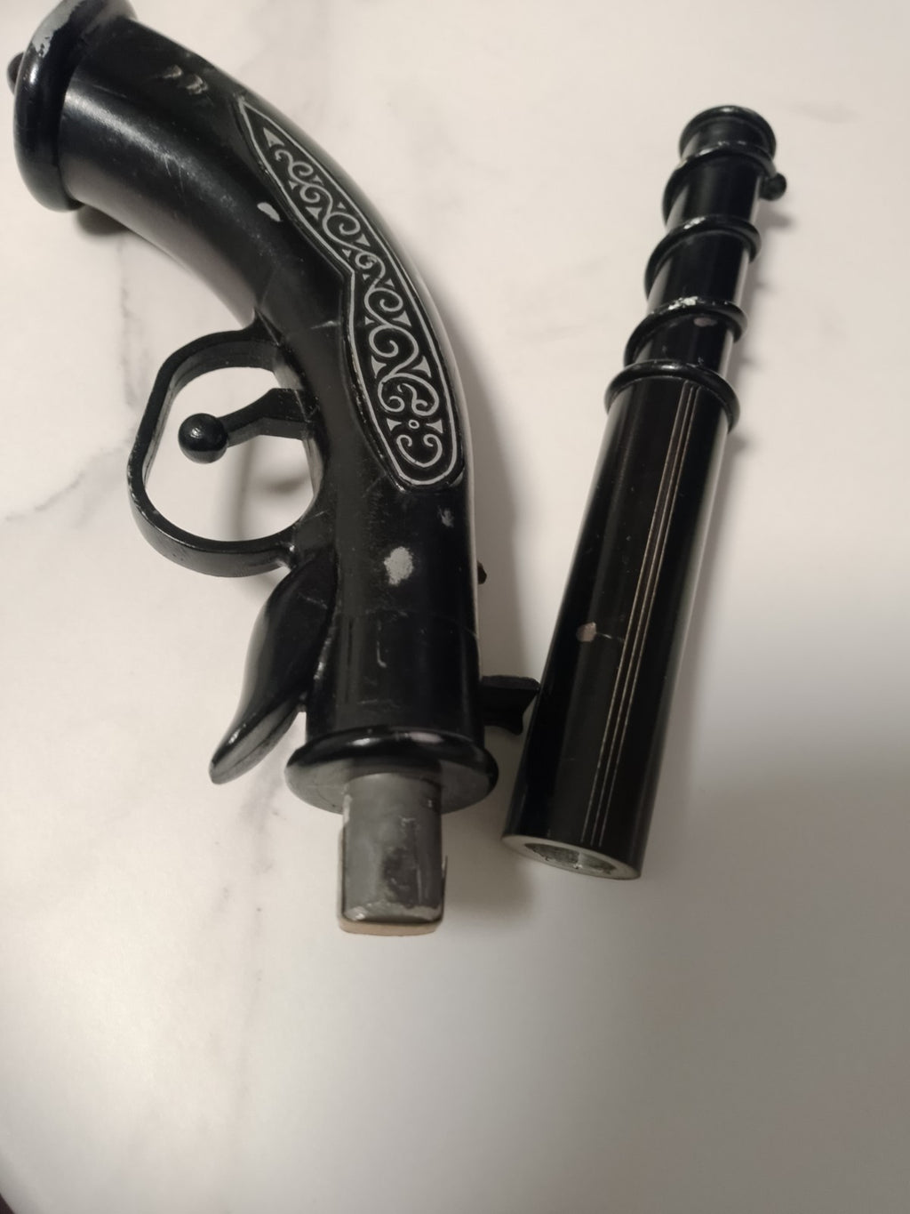 USSR metal pistol souvenir close-up of the details – detail 11