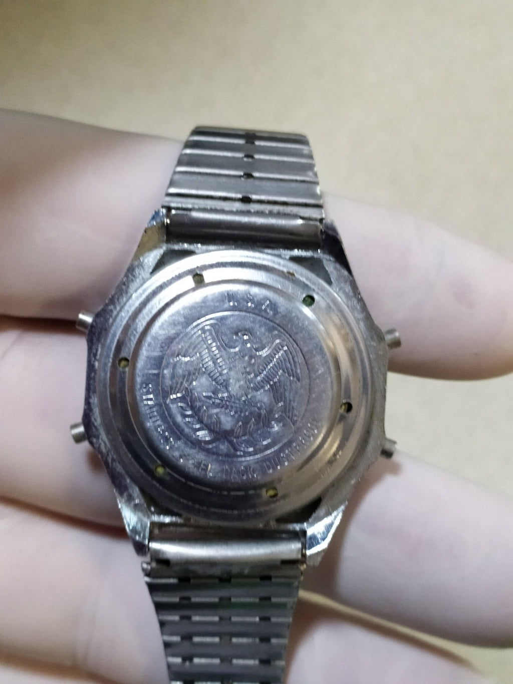 Caseback engraved with an eagle and USA stainless steel back dustproof – detail 16