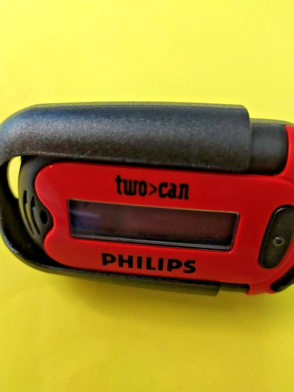 Retro beeper with black plastic belt clip holster – detail 5
