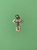 Back of the Russian gold cross pendant – detail 9