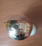 Slava globe clock case engraved with a world map and USSR marking – detail 5
